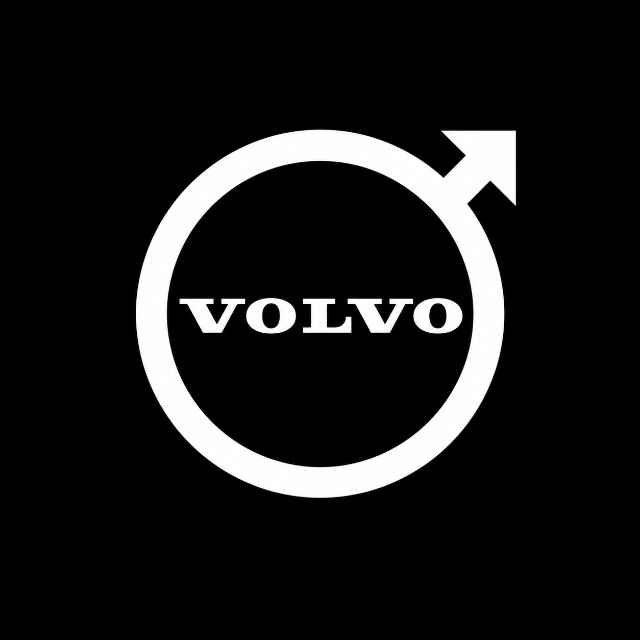 Logo Volvo monochrome minimalist